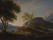John Trumbull View on the West Mountain Near Hartford Spain oil painting artist